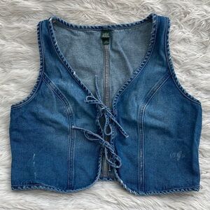 Wild Fable | Tie Front Denim Vest